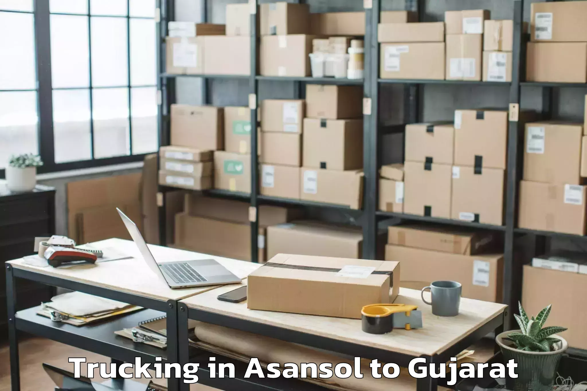 Book Asansol to Dhasa Trucking Online